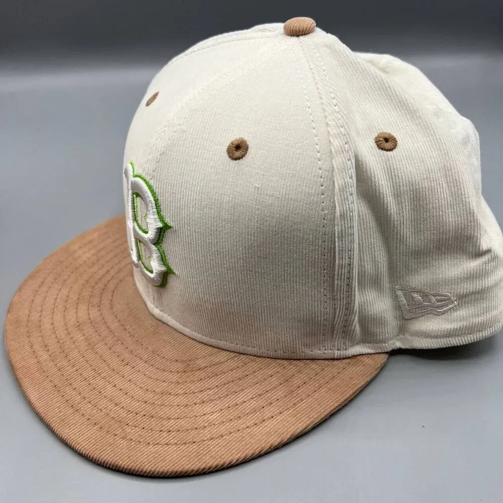 Boston Red Sox Hat Men 7 7/8 Brown 59Fifty‎ New Era Fitted Cap New
